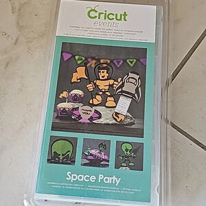 Space Party Cricut Aliens Space ship Planet Solar system Rocket NEW